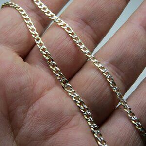 18k *925 Sterling Silver Link Necklace